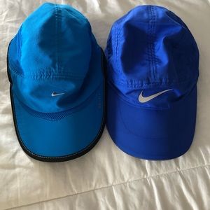 2 blue nike hats !